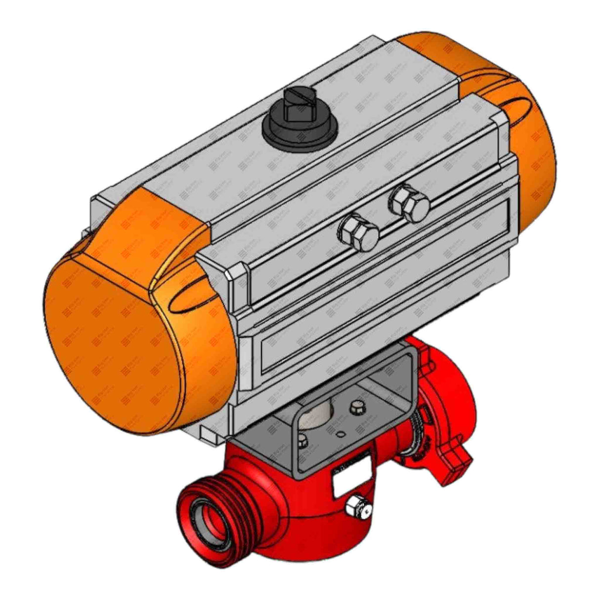 Plug Valve, Pneumatic, TE, 2” 1502 MxF, 15000 psi, STD Service